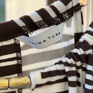 Trina Turk knit dress Size S Brown/White